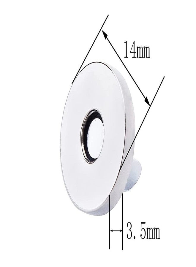 Nimida™ Magnetic Button Snaps Clasps Fasteners Closure 14 mm - 10 Sets Nickle/Silver - for Sewing, Clutch, Purses, Tote, Handbags, Clothes, Leather - Image 3